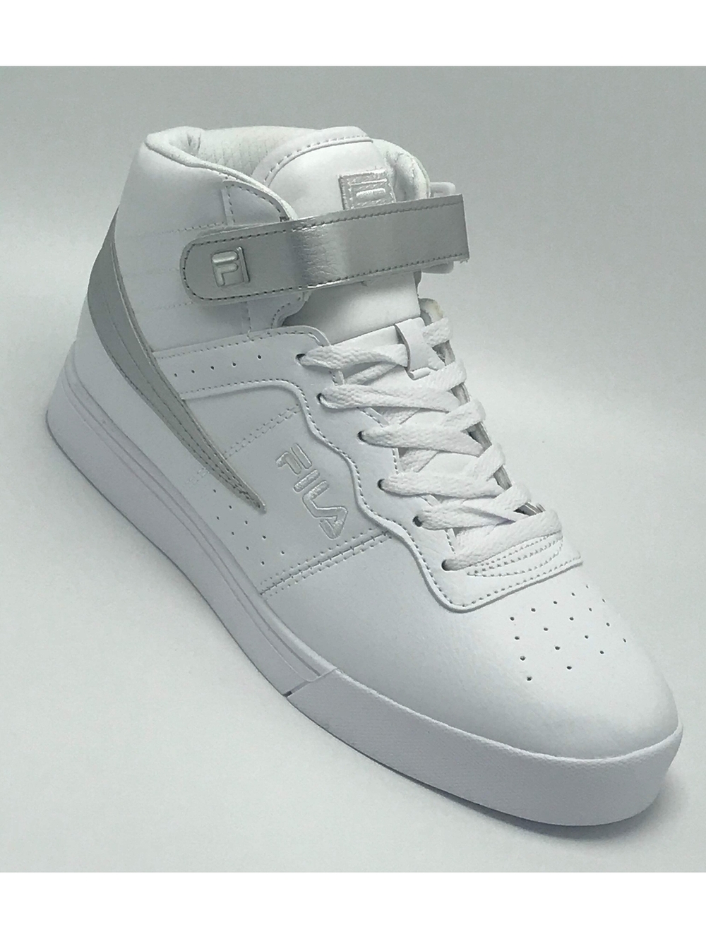 Men's Fila Vulc 13 Mid Plus White | Silver Sneakers NWT